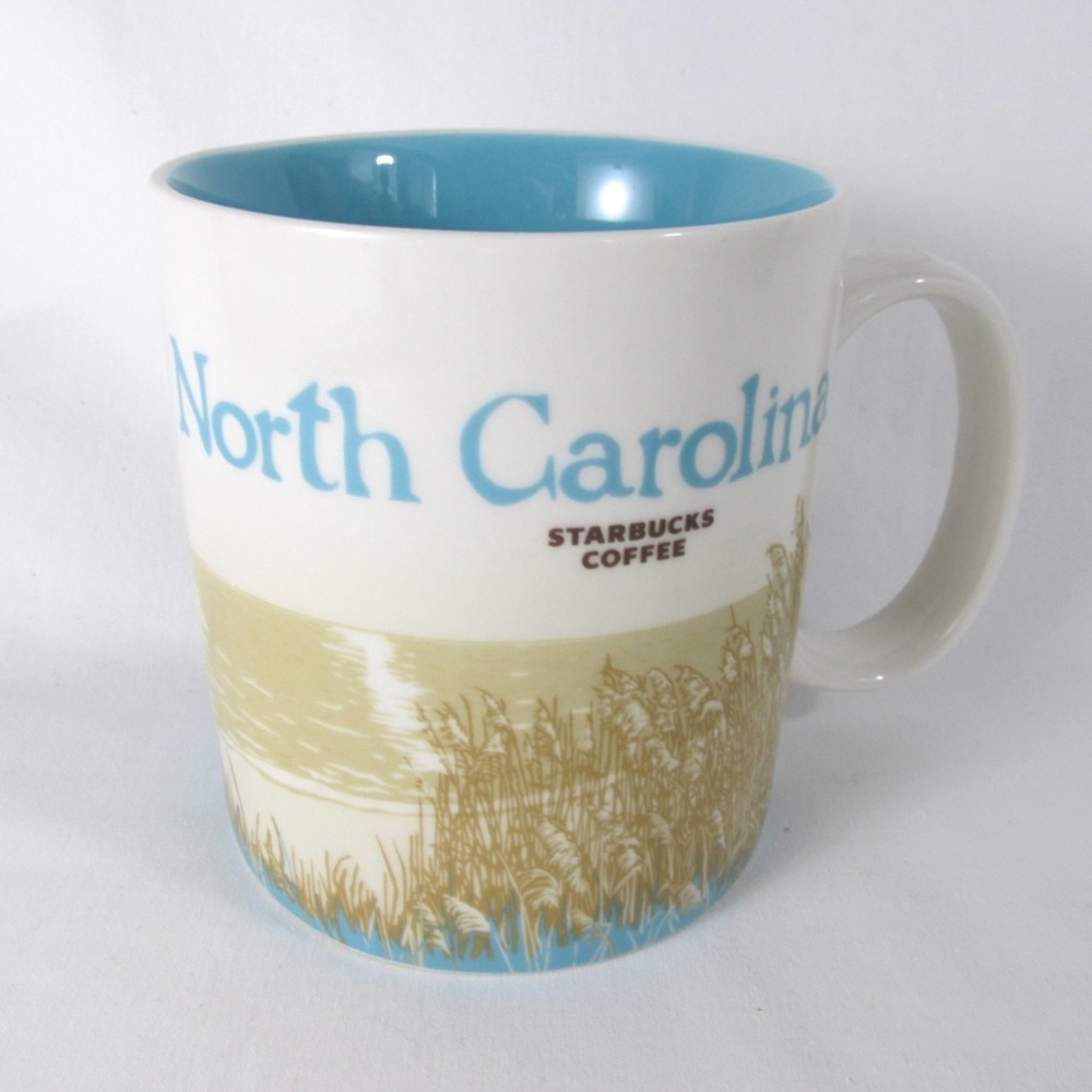 Starbucks Coffee Mug Cup North Carolina 2009 Global Icon Collector Series 16 Oz
